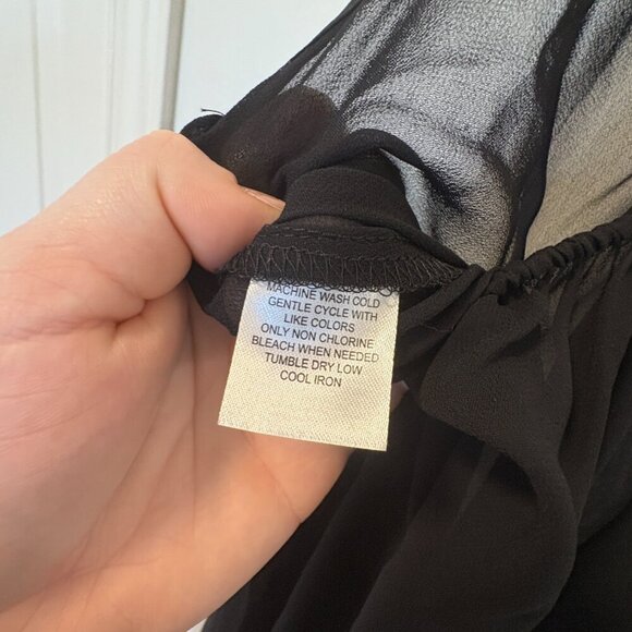 Linea Donatella baby doll style lingerie size S Black Lace - Picture 10 of 10